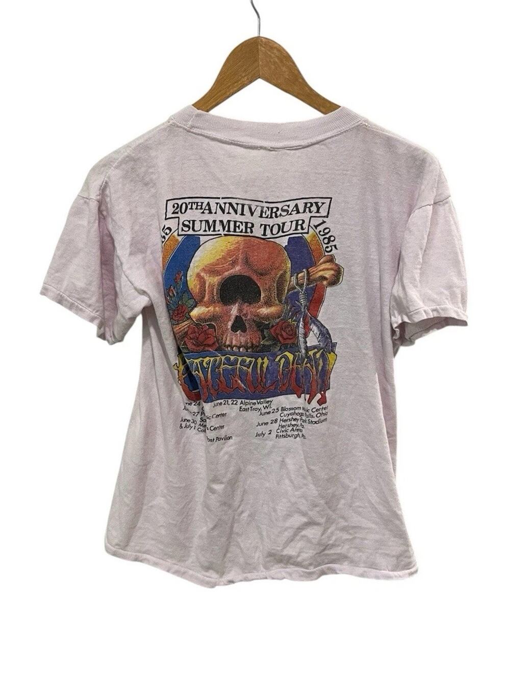 Vintage 80s Grateful Dead Boxy Fantasy Cyclops Skull T-Shirt 20th Anniversary